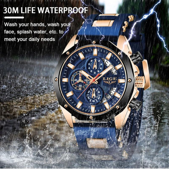 ⌚ LIMITED-TIME 50% OFF! 💦 Men's Outdoor Waterproof Sport Quartz Watch – Tough, Sleek, Reliable 🌲