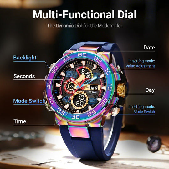 ⌚ 🖤Black Friday Sale:50% OFF🖤 MULTIFUNCTION LED WATCH - Waterproof & Digital Display, 7 Sports Modes with Sleep Monitor, Perfect for Outdoor and Daily Use