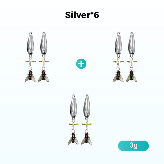 Metal Propeller Fishing Lure for Catching Fish🎣Value 6PCS Set - Catch Trophy Fish!