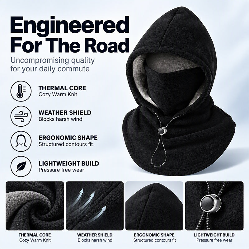Thermal Balaclava Face Mask with Drawstring