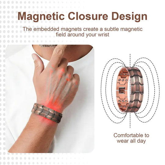 Limited-time offer - Copper Magnetic Bracelet- Relieve Fatigue And Promote Blood Circulation