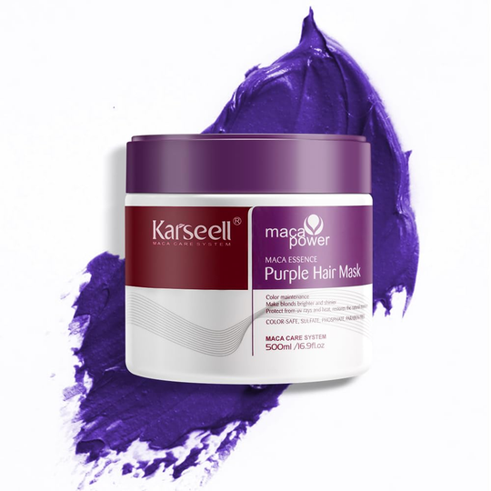 Karseell Purple Hair Mask ✨ Neutralizes Brass Tones For Blonde, Bleached, Silver, or Color Treated Hair
