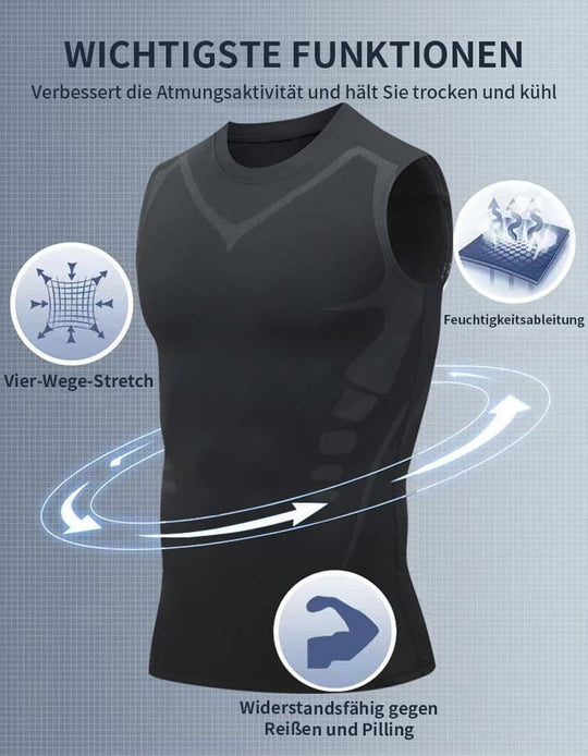 🔥40% OFF NOW! 💪 Ionic Shaping Vest – Compression & Cooling – Body Contouring & Sleeveless – Invisible Under Clothes 🕶️