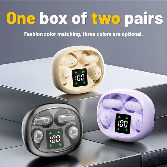 MSHUKCOE 2-in-1 Smart Wireless Earbuds - Bluetooth 5.4 Chip