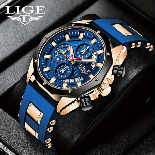 ⌚ LIMITED-TIME 50% OFF! 💦 Men's Outdoor Waterproof Sport Quartz Watch – Tough, Sleek, Reliable 🌲