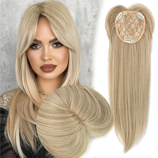 💇‍♀️ Layered Hair Topper with Bangs – Add Volume & Natural Look Instantly 💎✨