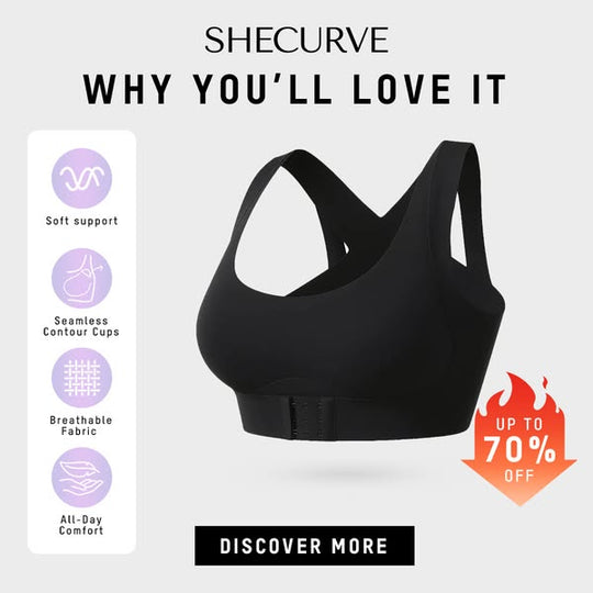 Cross Back Front Closure Wireless Posture Support Bra– All-Day Comfort, Breathable & Summer-Ready