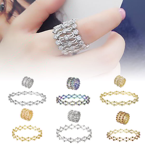 🖤Black Friday Sale:50% OFF🖤Magic 2 in 1 Foldable Ring Bracelet🎅