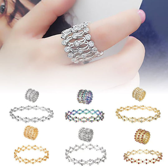🖤Black Friday Sale:50% OFF🖤Magic 2 in 1 Foldable Ring Bracelet🎅