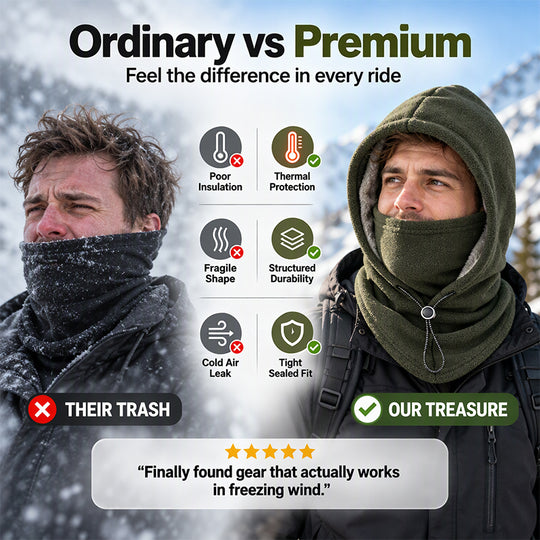 Thermal Balaclava Face Mask with Drawstring