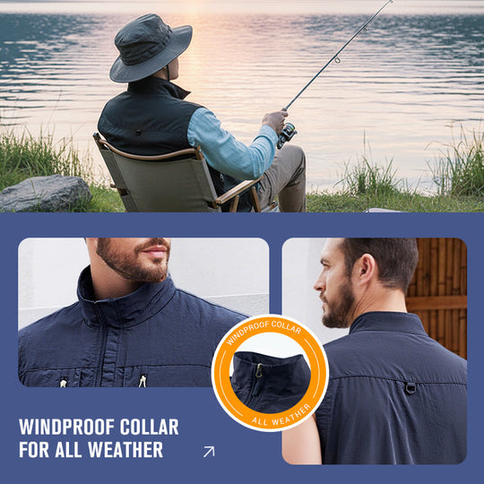 🍂Hot Sale 49% OFF🧥Men's Oversized Sleeveless Vest Jacket With Pockets