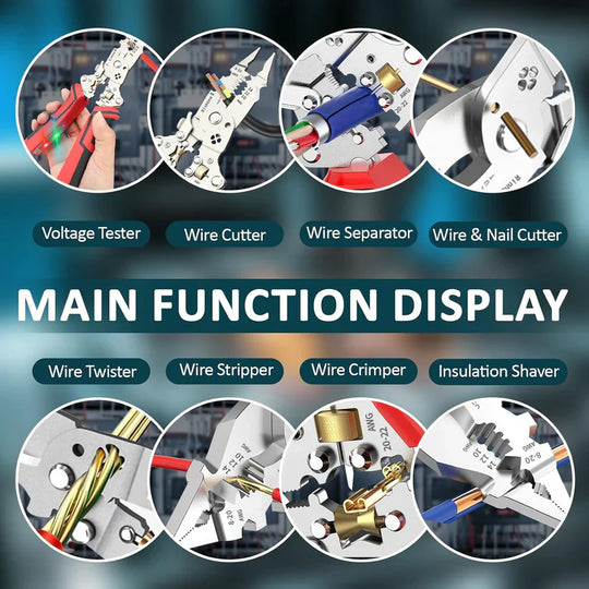 ⏰LAST DAY SALE 49% OFF🔥🛠️Wire Stripping Pliers – Multi-Function Cutting & Voltage Detection Tool For Safer Electrical Work🔌