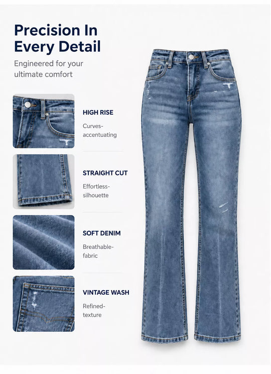 👖 Women's Casual Stretchy High-Waisted Jeans✨