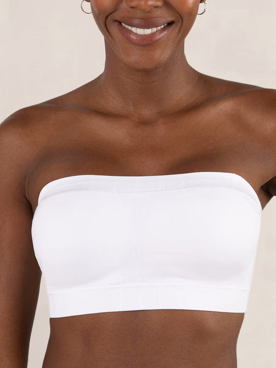 Shapermint Truekind Convertible Strapless Bandeau Bra with Wireless Comfort, Anti-Slip Grip & Removable Straps
