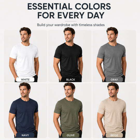 👕 LIMITED-TIME 40% OFF! ✨ Men’s Short Sleeve Crew Neck T-Shirts