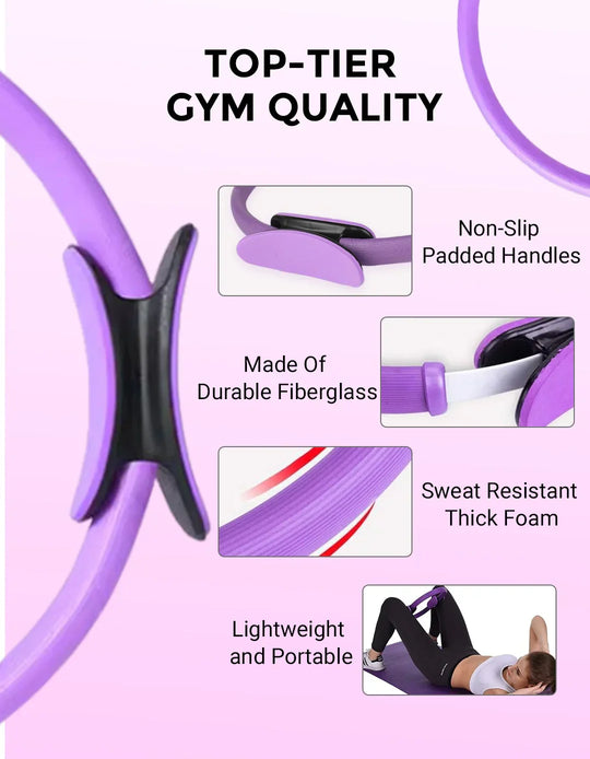 💪🌸Pilates Ring Fitness Trainer | Toning Ring for Core, Arms & Legs