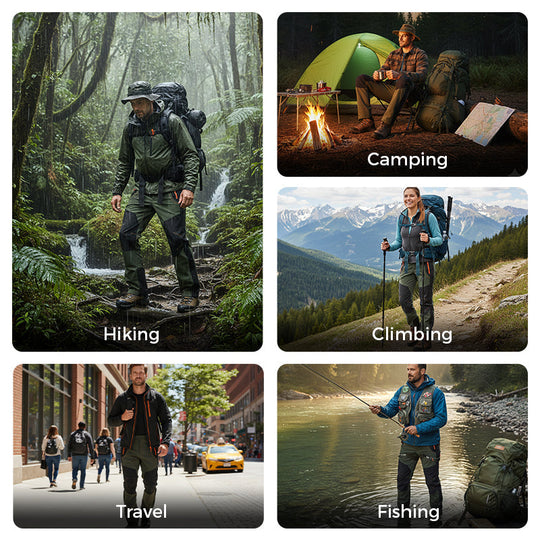 🌧️ Waterproof Protection, Warm Easy-Moving Fit | Outdoor Hiking Pants