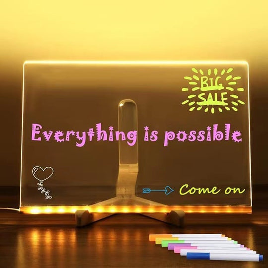 🏠 LIMITED-TIME 40% OFF! ✨LED Note BoardBuy 1 Get 7 Colour Pens For Free