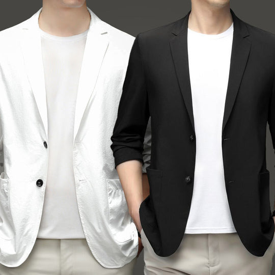 💞50K+ SOLD!👴👔Lightweight Four-Season Blazer – Versatile for all weather. Soft, breathable & easy to wear. Perfect for weddings or Sunday roasts. Look sharp effortlessly. 🥂✨
