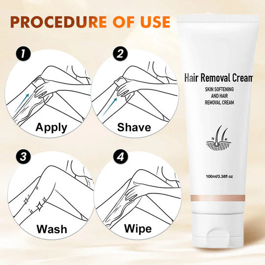 Multipurpose, aromatic hair removal cream with a gentle formula
