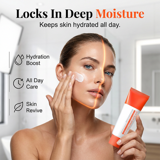 Rice Glow Sunscreen, SPF50+ Broad Spectrum Korean Sunscreen for Face, Dewy Finish No White Cast, Glass Skin Hydrating SPF Moisturizer with Rice Water & Hyaluronic Acid, 50ml / 1.69 fl. oz.