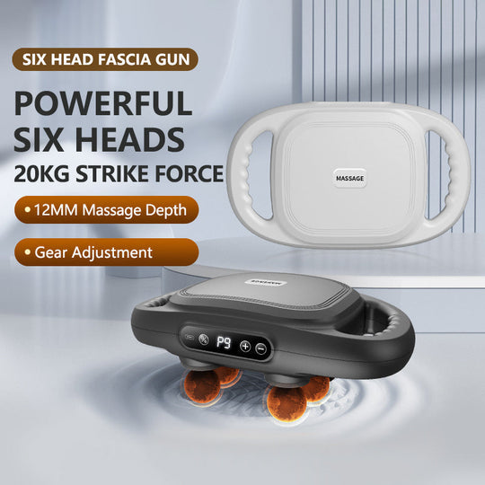 🔥 Pengurut tisu otot dalam Fascia Gun enam kepala baharu