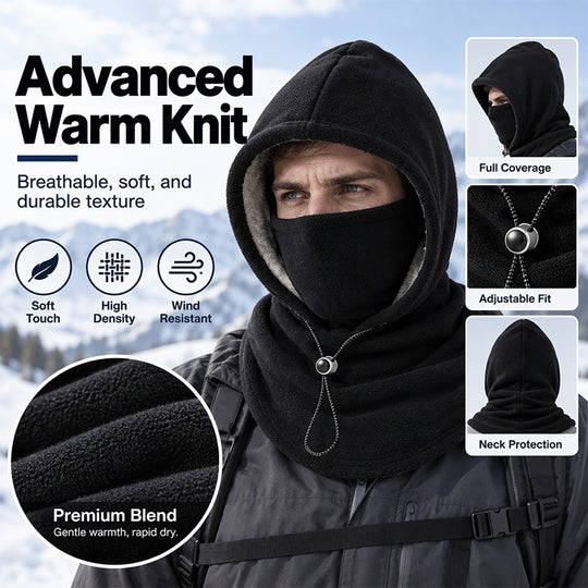 Thermal Balaclava Face Mask with Drawstring