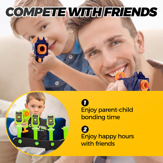 🎅Saldi di Natale - 50% di sconto🎄Set di tiro al bersaglio per bambini, pistola giocattolo