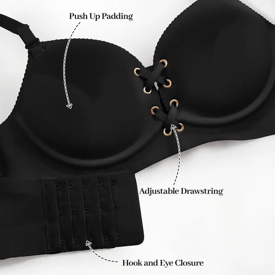 LUCKMEEY Drawstring Push Up Bra for Women