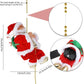 🎄Christmas Promotion 🎁Electric Fireplace Climbing Santa Claus Musical Toys