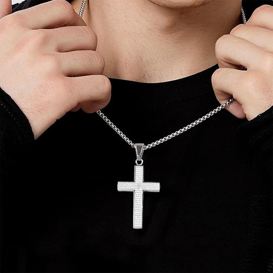 🖤Black Friday Sale:50% OFF🖤Lord's Prayer Scibble Cross Necklace