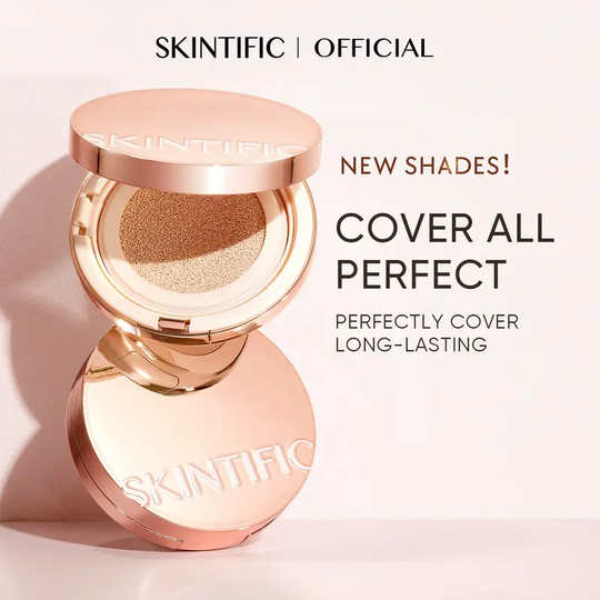 💜50K+ SOLD!✨New Shade Launch✨ SKINTIFIC Cover All Perfect Cushion Foundation Full Coverage