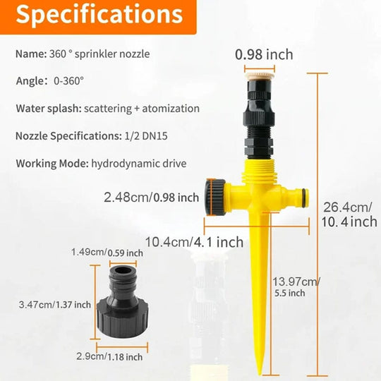 Hot Sale 49% OFF Stainless Steel Rotary Irrigation Tripod Telescopic Support Sprinkler