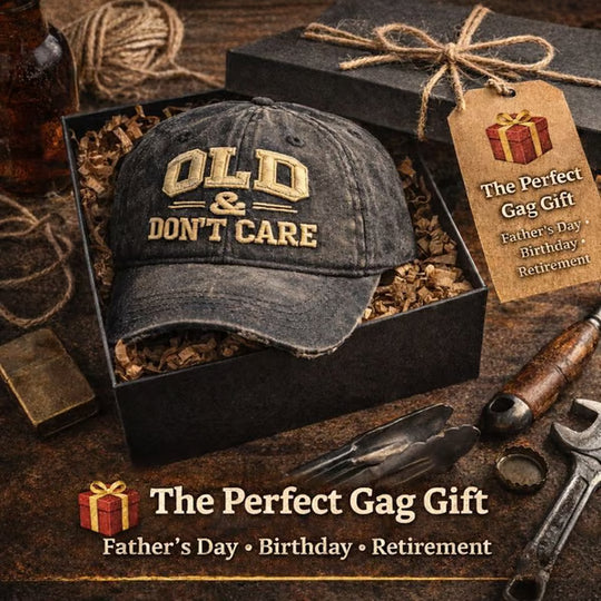 🖤2026 New Year · 40% OFF🖤Vintage Distressed “OLD & DON’T CARE” Cap