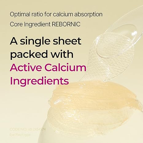 Dr.Melaxin Calcium Volume Eye Patches – Firming Hydrogel Under Eye Masks for Puffiness Fine Lines, Deep Hydration