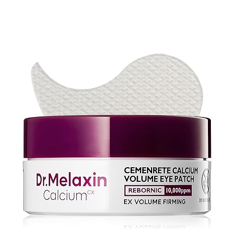 Dr.Melaxin Calcium Volume Eye Patches – Firming Hydrogel Under Eye Masks for Puffiness Fine Lines, Deep Hydration