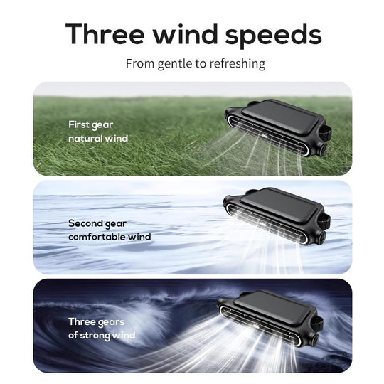BreezGo™ Car Seat Fan 🌬️ – 3-Speed Rechargeable Clip-On Fan with 3000mAh Battery 🔋 | USB-C Charging ⚡ for Cars 🚗, Golf Buggies 🛺 & Campervans 🏕️