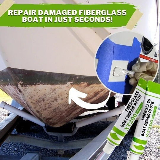 50% OFF! ✨Fiberglass Boat Repair Paste | Instant Gelcoat Filler for Scratches, Cracks & Gouges | No-Mix Marine Grade Compound✨