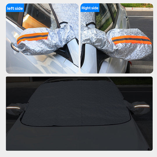 4-Layer Magnetic Windshield Car Cover - Thermal Insulation & Frost Protection with Easy Installation ❄️🔗
