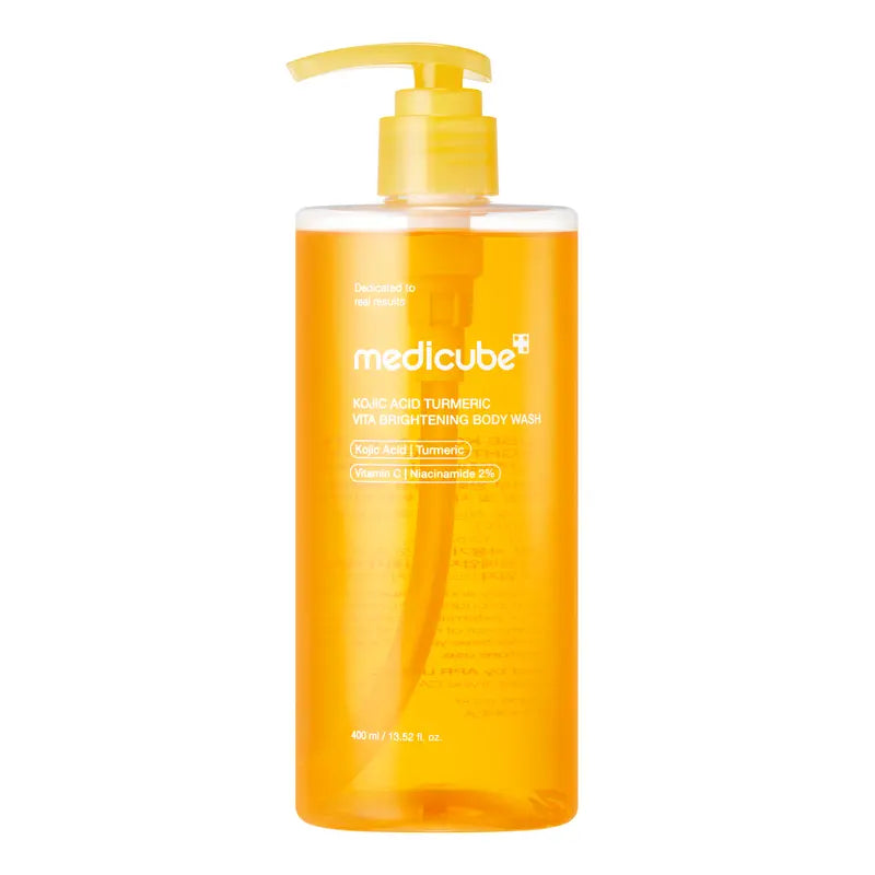 [medicube] Kojic Acid Turmeric Vita Brightening Body Wash | For Troubled Skin, Uneven Skin | K-Beauty Gentle Cleanser, Body Wash, Korean Skincare