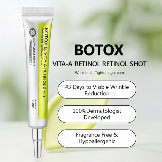 𝑶𝒇𝒇𝒊𝒄𝒊𝒂𝒍 𝑺𝒕𝒐𝒓𝒆👍| Regain youthful skin nown 💫STDEI® BOTOX & VITA A RETINOL SHOT Wrinkle Lift Tightening Cream