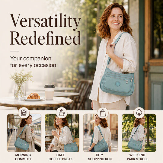 ⏳Time-Limited Special 40% Off⏰Lightweight Multi-Pocket Nylon Crossbody Bag – Lightweight, Water-Resistant & Perfect For Everyday Adventures 👜