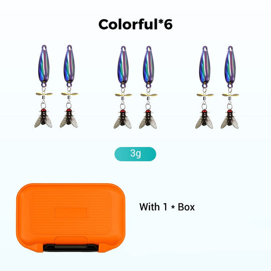 Metal Propeller Fishing Lure for Catching Fish🎣Value 6PCS Set - Catch Trophy Fish!