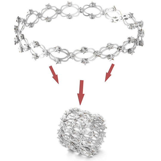 🖤Black Friday Sale:50% OFF🖤Magic 2 in 1 Foldable Ring Bracelet🎅
