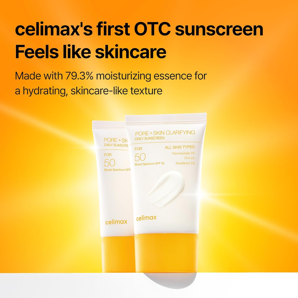Celimax Pore+Skin Clarifying Daily Sunscreen | SPF 50 Broad Spectrum