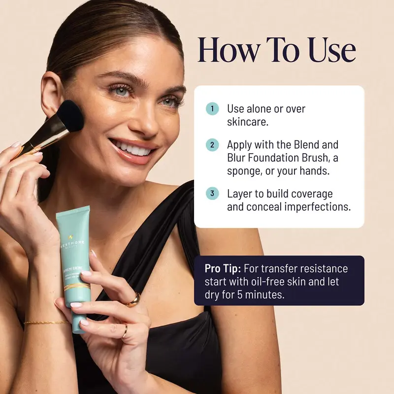 Supreme Cream Buildable Skin Tint + Free Foundation Brush
