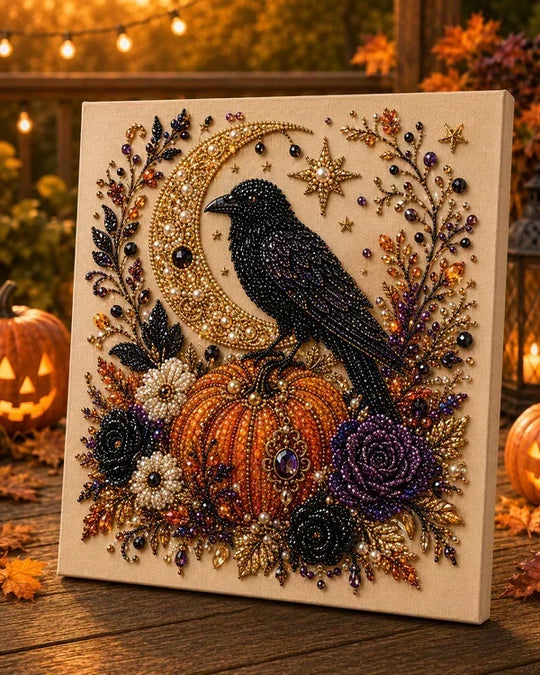 Last Day 49% OFF Halloween Pearl Painting Kit – 5D DIY Beaded Art Craft Set with Full Tools  | Spooky Pumpkin, Witch & Black Cat Design  | Festive Wall Decor & Unique Gift for Adults & Teens