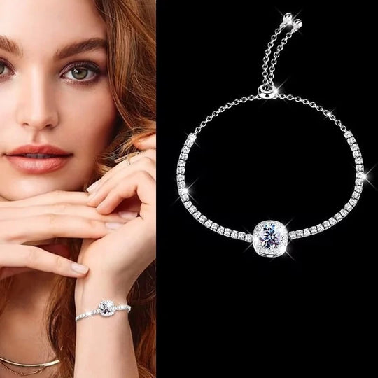 💖VARMT UDSALG 50% RABAT💖✨Armbånd med kobberindlagt kubisk zirkoniasten, udsøgt luksuriøst glitrende tilbehør til kvinder