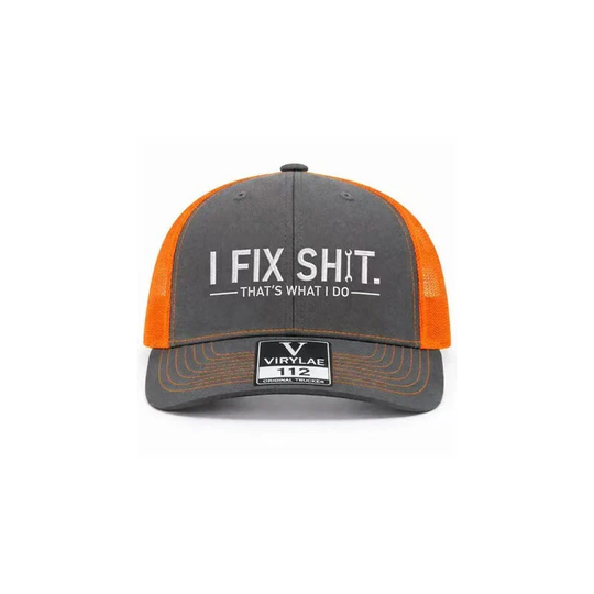 🧢 50% OFF NOW! 🛠️ "I Fix Shit" Embroidered Trucker Hat – Funny Mechanic Design, Breathable Mesh & Perfect for Workshop or Garage 🚗