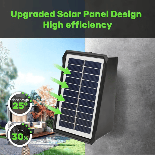 ✨☀️4 LED-aurinkokennoväristä seinävalaisinta ulkokäyttöön vedenpitävällä valolla